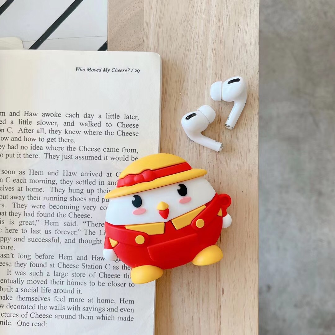 Vỏ Đựng Bảo Vệ Hộp Sạc Tai Nghe Airpods 1 / 2 Pro 3 Hình Chú Gà Ngộ Nghĩnh