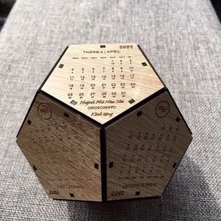 🔥🔥📆 LỊCH GỖ HANDMADE KHẮC THEO YÊU CẦU MIỄN PHÍ