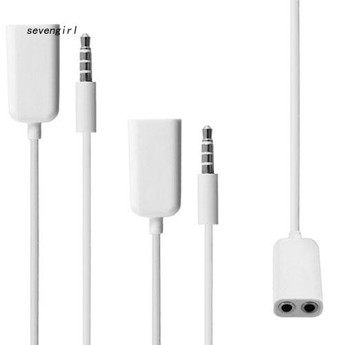 Cáp Chia Âm Thanh Tai Nghe 3.5mm 1 Đầu Cắm Sang 2 Ổ Cắm Cho iphone mp3