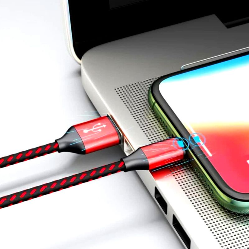 Dây sạclP- Androi,Cáp sạc ,Type C,Micro USB thiết kế dây bện dù siêu bền A091