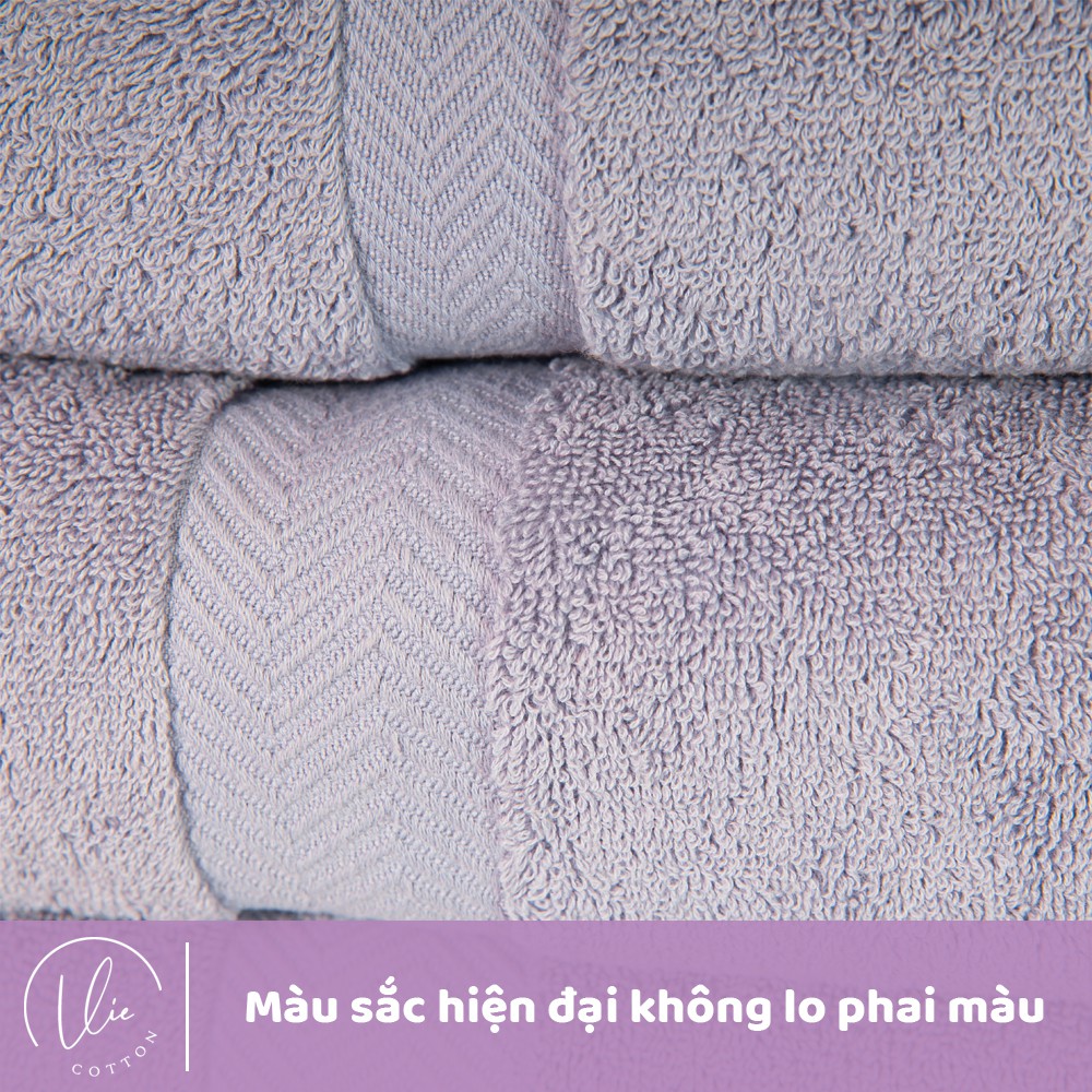 Khăn tắm cotton VIECOTTON HNCT1 50x100 cao cấp 100% siêu dày siêu mềm mịn thấm hút cam kết giao đúng màu