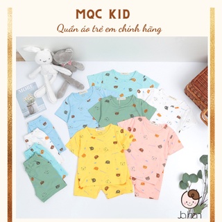 Bộ cộc tay cho bé Bộ cộc tay GẤU MÂY cho bé trai bé gái chất thun lạnh cao cấp siêu mềm siêu mát
