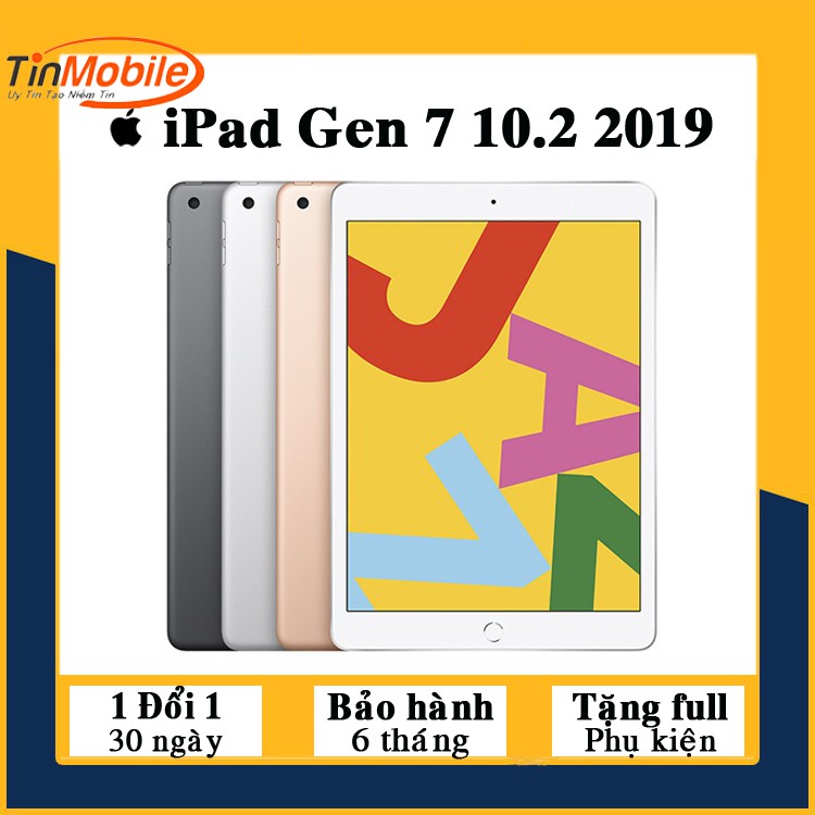 Máy tính bảng iPad Gen 7-2019 10.2inch (Wifi + 4G) -Zin Đẹp 99,9% - Còn BH Chính hãng 2021 | BigBuy360 - bigbuy360.vn