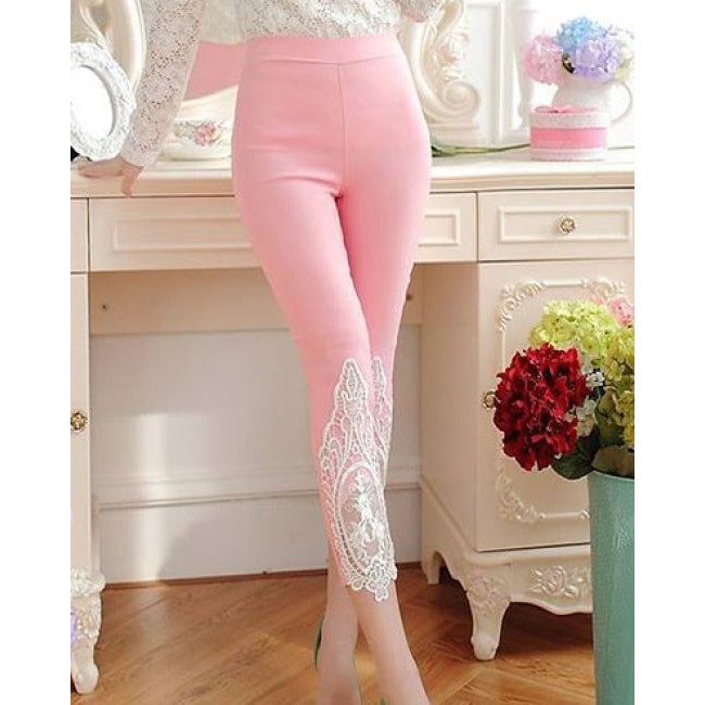 Quần Legging Phối Ren Sành Điệu | BigBuy360 - bigbuy360.vn