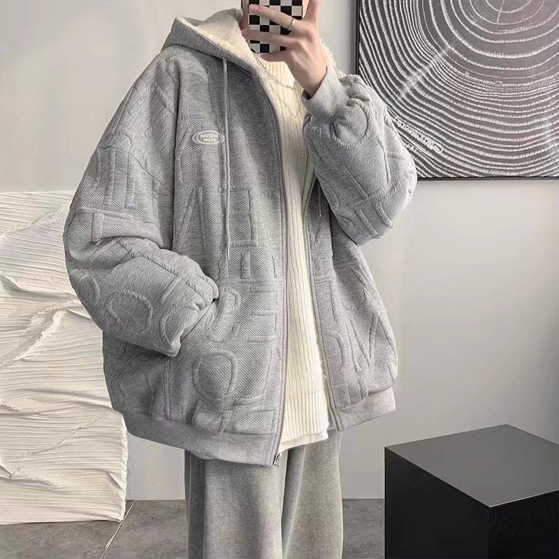 Áo khoác hoodie dáng rộng thời trang phong cách Hàn Quốc cho nam/ nữ