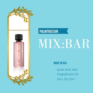 Xịt thơm tóc mix:bar - glass rose