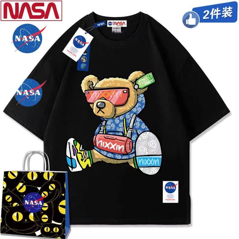 Áo Thun Cotton Tay Ngắn Plus Size Họa Tiết Hoạt Hình Đơn Giản Phong Cách Hong Kong Thời Trang 2022 Cho Nam Và Nữ