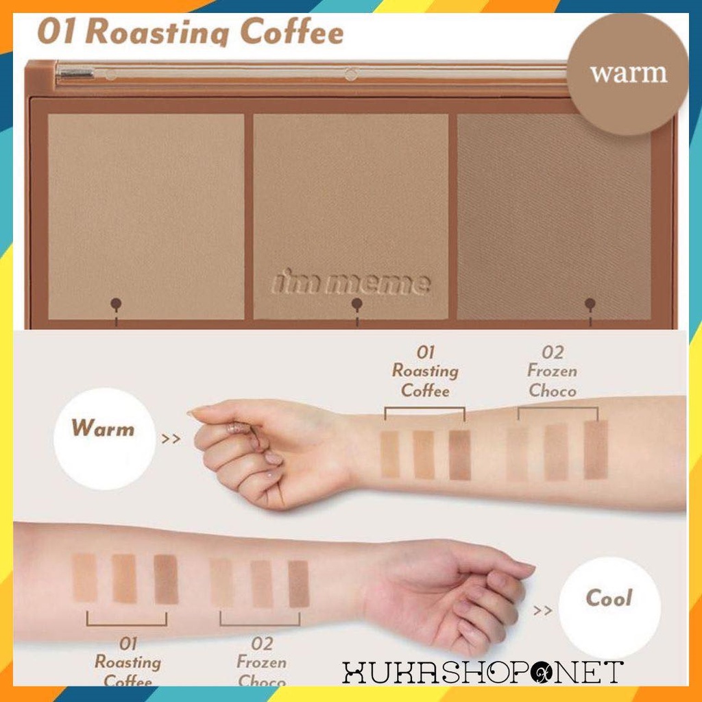 Bảng phấn tạo khối 3 màu I’M MEME Afteenoon Tea Contour Palette 11.4g