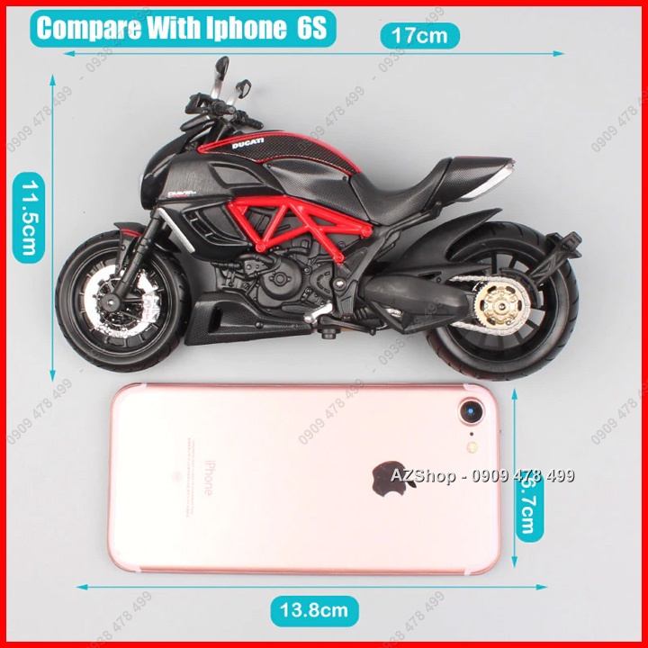 Xe Mô Hình Moto Ducati Diavel Tỉ Lệ 1:18 - Maisto - 8797