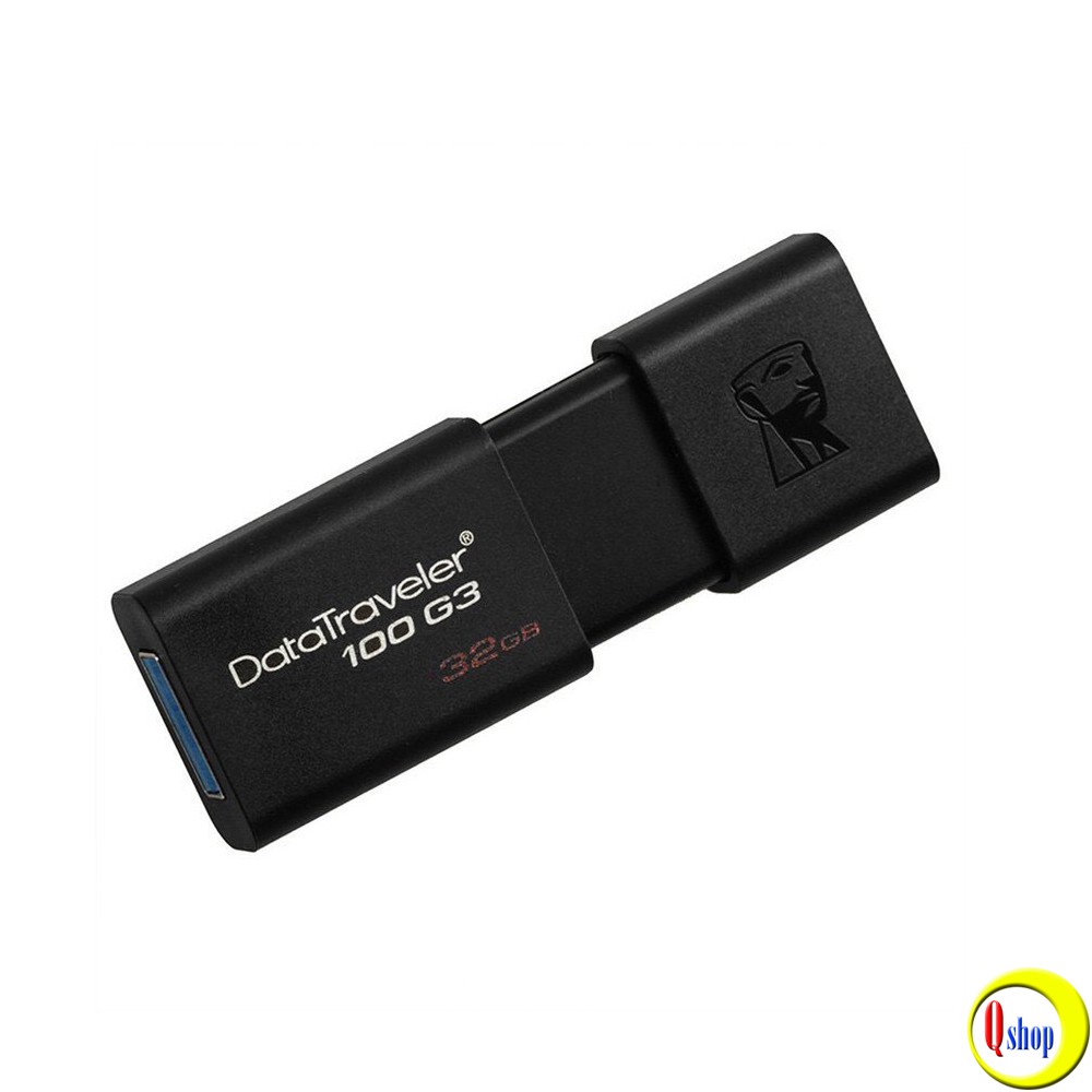 [Mã ELFLASH5 giảm 20K đơn 50K] USB Kingston DT100G3 32GB nắp trượt tốc độ upto 100MB/s - Chính hãng | BigBuy360 - bigbuy360.vn