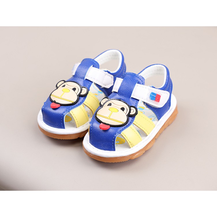 giày tập đi bé trai- bé gái size 15-19 monkey