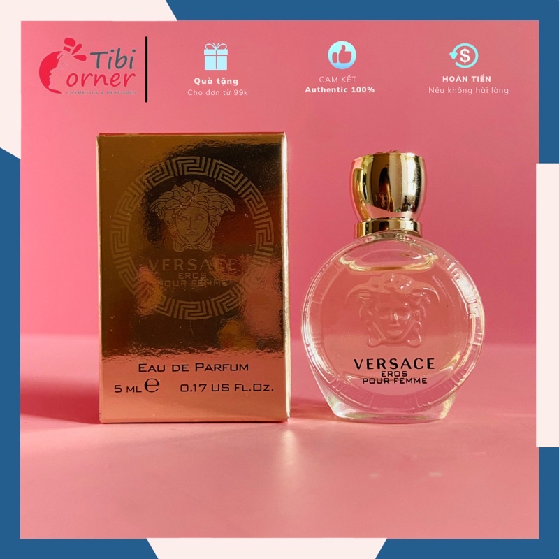 [Bill US]Nước Hoa Mini Nữ Chính Hãng Versace Eros pour femme EDP 5ml