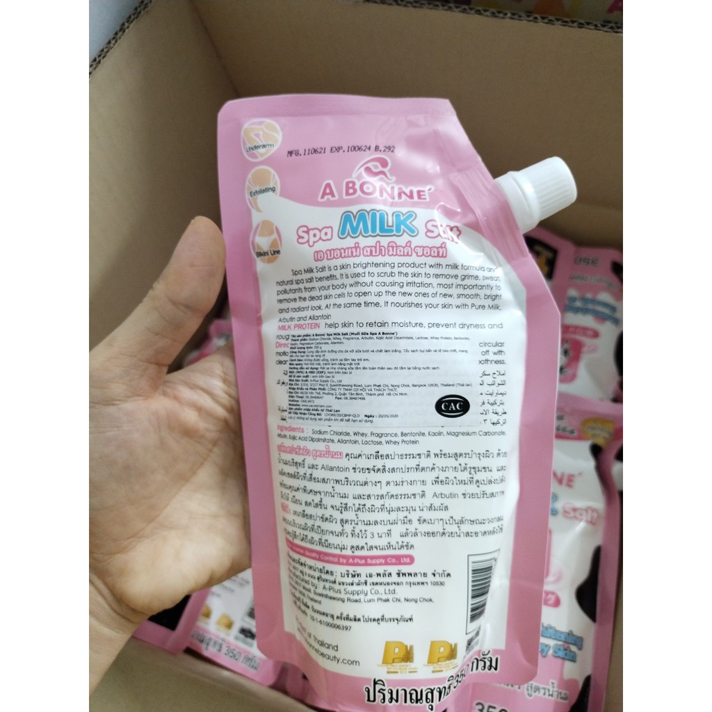 Muối Tắm Sữa Bò tẩy Tế Bào Chết A Bonne Spa Milk Salt Thái Lan 350gr