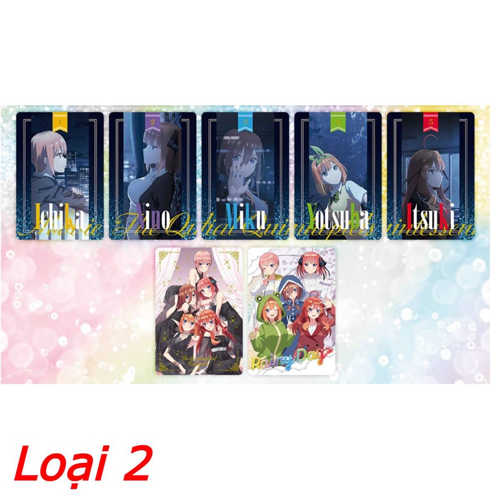 Thẻ bài sưu tập Metal Card Nhà có 5 nàng dâu Gotoubun no Hanayome