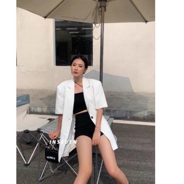 [FREESHIP - HÀNG LOẠI 1] ÁO BLAZER SUÔNG CỘC TAY 2 MÀU SIÊU XINH