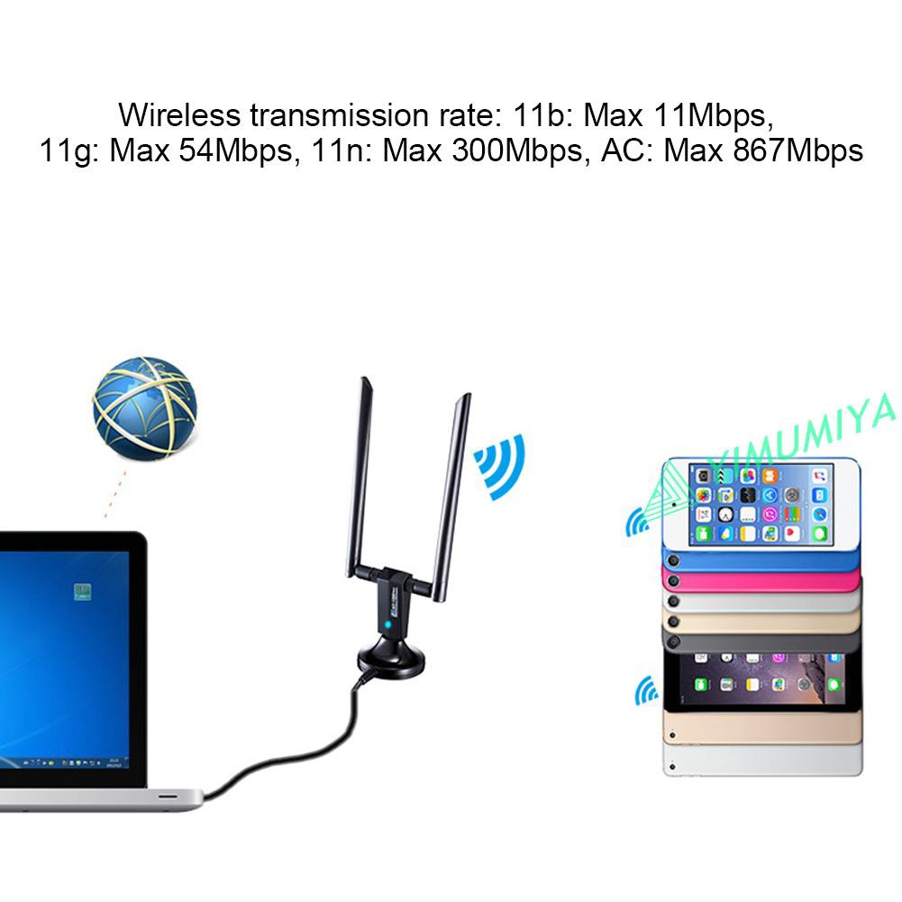 Usb Wifi Dongle 1200m Rtl8812Au 2.4 + 5.8g | BigBuy360 - bigbuy360.vn