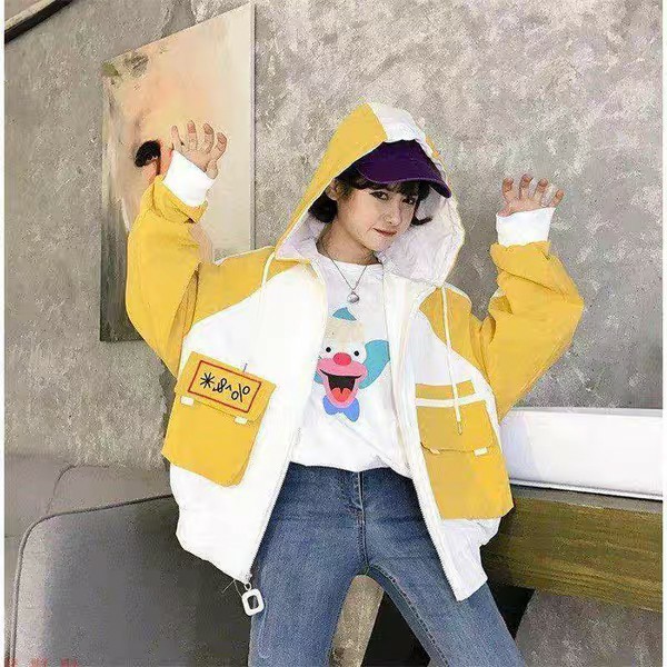 [Mã FASHIONT4WA2 giảm 10K đơn 50K] (giá siêu rẻ) Áo khoác dù 2 lớp túi hộp cá tính D11 | BigBuy360 - bigbuy360.vn