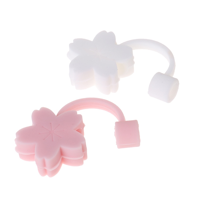 [beautifulandlovejr 0609] Creative Cherry Cloud Silicone Straw Plug Reusable Drinking Dust Cap Tips Cover