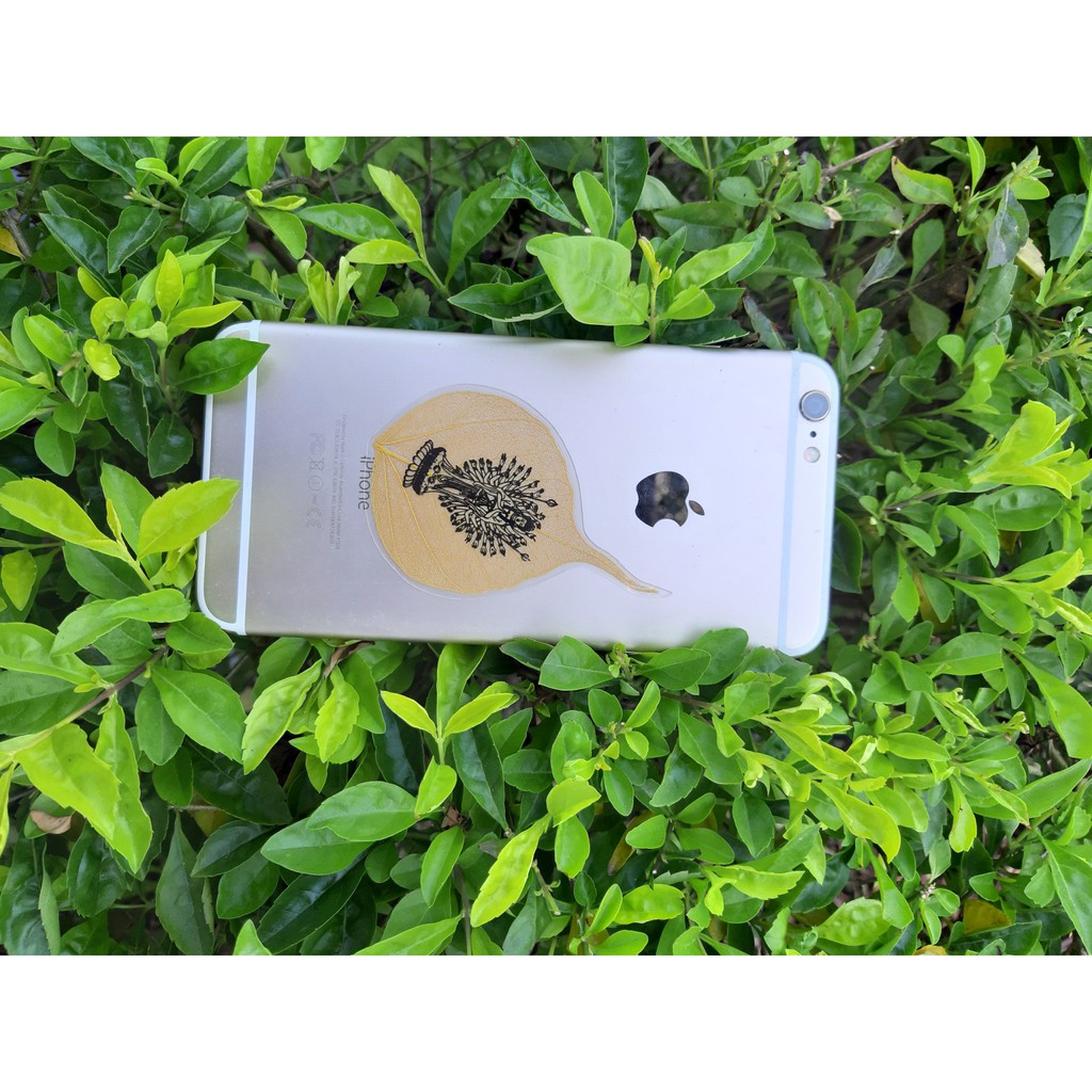 Lá Bồ Đề dát vàng tuổi Tý (ốp điện thoại) | BigBuy360 - bigbuy360.vn