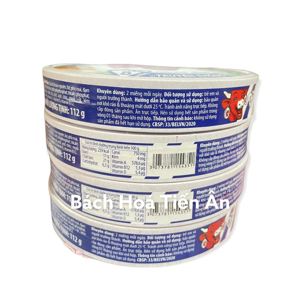 Phô mai Con Bò Cười hộp 112g , 224g