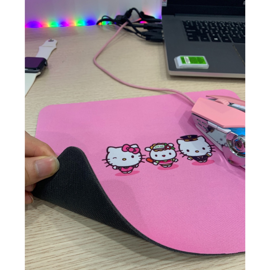 Lót chuột PAD HỒNG CUTE Siêu Lớn 80x30cm Siêu Đẹp, Bàn di chuột gaming kê cả bàn phím và chuột chơi game dùng làm việc