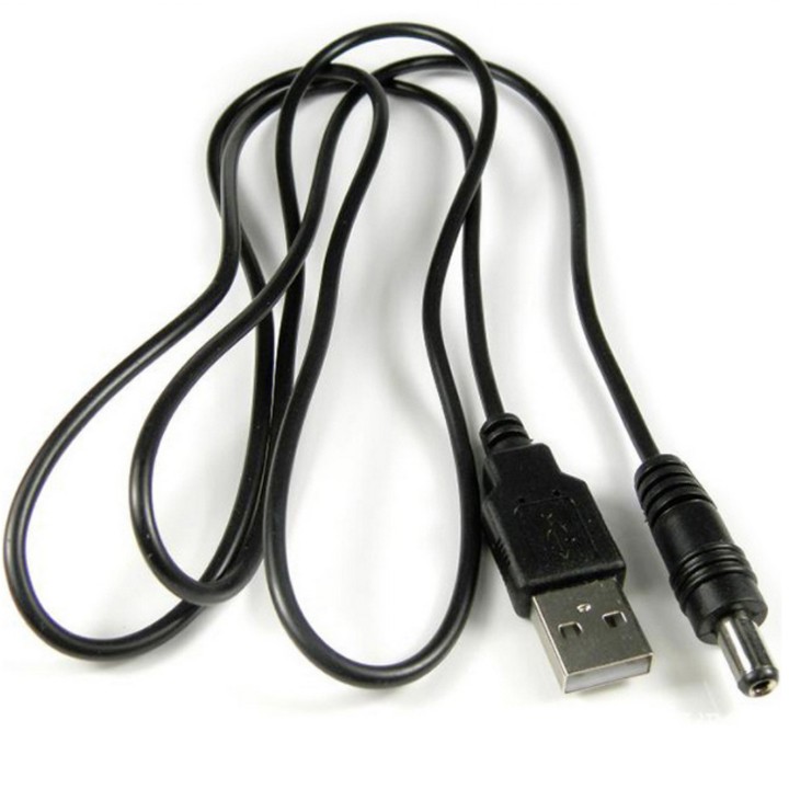 Dây nguồn 5.5x2.1mm, chân cắm USB, dài 0.7m