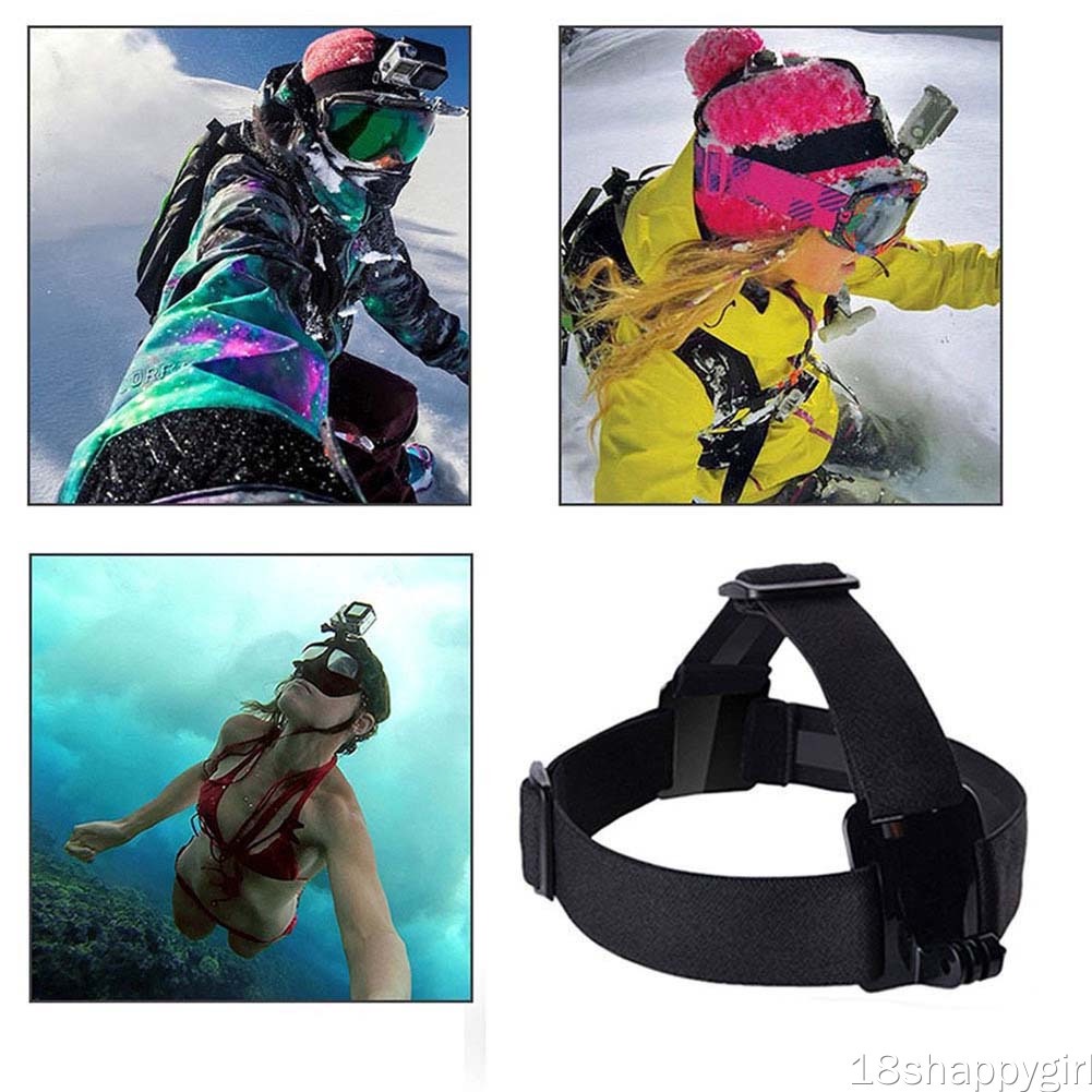 Băng đeo đầu chống trượt linh hoạt kèm ốc vít cho GoPro Hero 9 | BigBuy360 - bigbuy360.vn