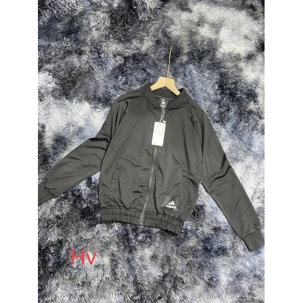 Áo khoác bomber logo AD bo gấu