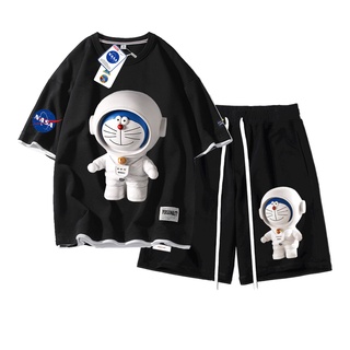 Bộ Quần Áo Nam Nữ Unisex Cộc Tay Quần Short Phối Dây In Hoạt Hình Zenkonu TOP NAM 1000185 + SHORT NAM 1000031