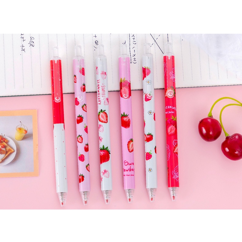1 Cây Bút Nhấn Hình Thỏ Dâu Tây