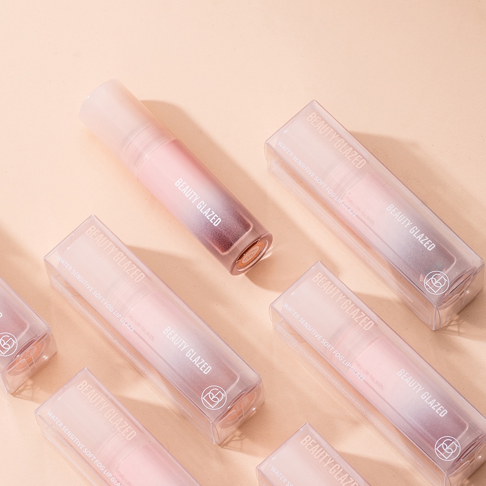 BEAUTY GLAZED Son Nước Bóng Ánh Nhũ Lấp Lánh Có Tinh Chất Dưỡng Môi Mềm Mại Nhiều Màu Sắc Nữ Sinh Duyên Dáng SPB01196