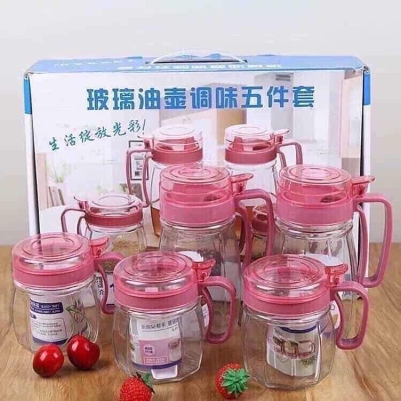 Sét 5 lọ đựng gia vị siêu xinh