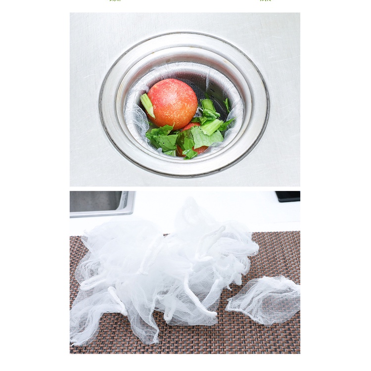 Bộ 50 Túi Lưới Lọc Rác Bồn Rửa Chén
