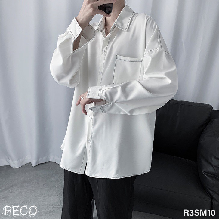 Áo sơ mi nam Hàn Quốc cao cấp dáng rộng dài tay Shirt Loose R3SM10