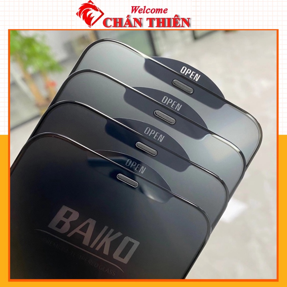 Kính Cường Lực Baiko Iphone Xs max 14 Promax 13 Pro 13 Promax 11 Pro max X Xr Xs 7 Plus 8 Plus 12 Pro 12 Promax Full màn