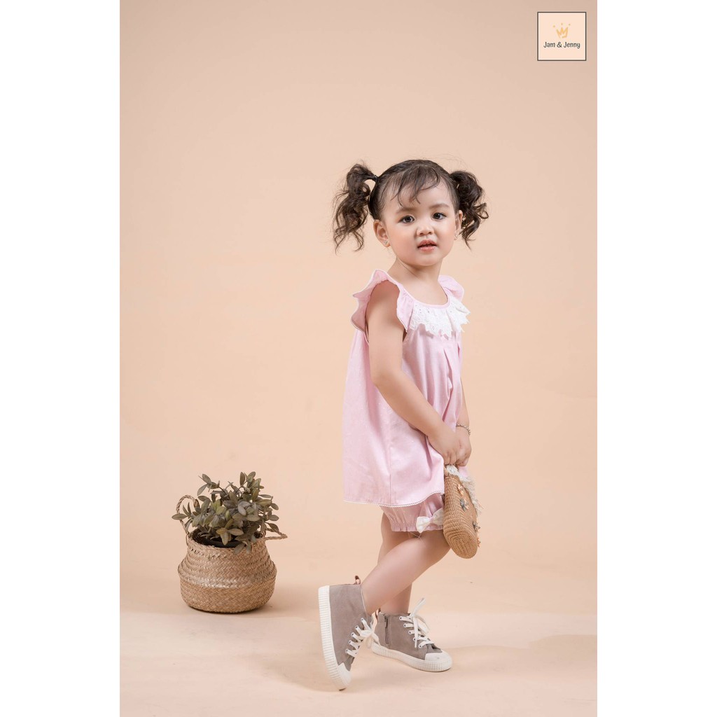 Bộ bé gái Jam & Jenny chất cotton lụa siêu đỉnh ạ. Các Shop nhập quen hãng này là biết rồi. Cotton l