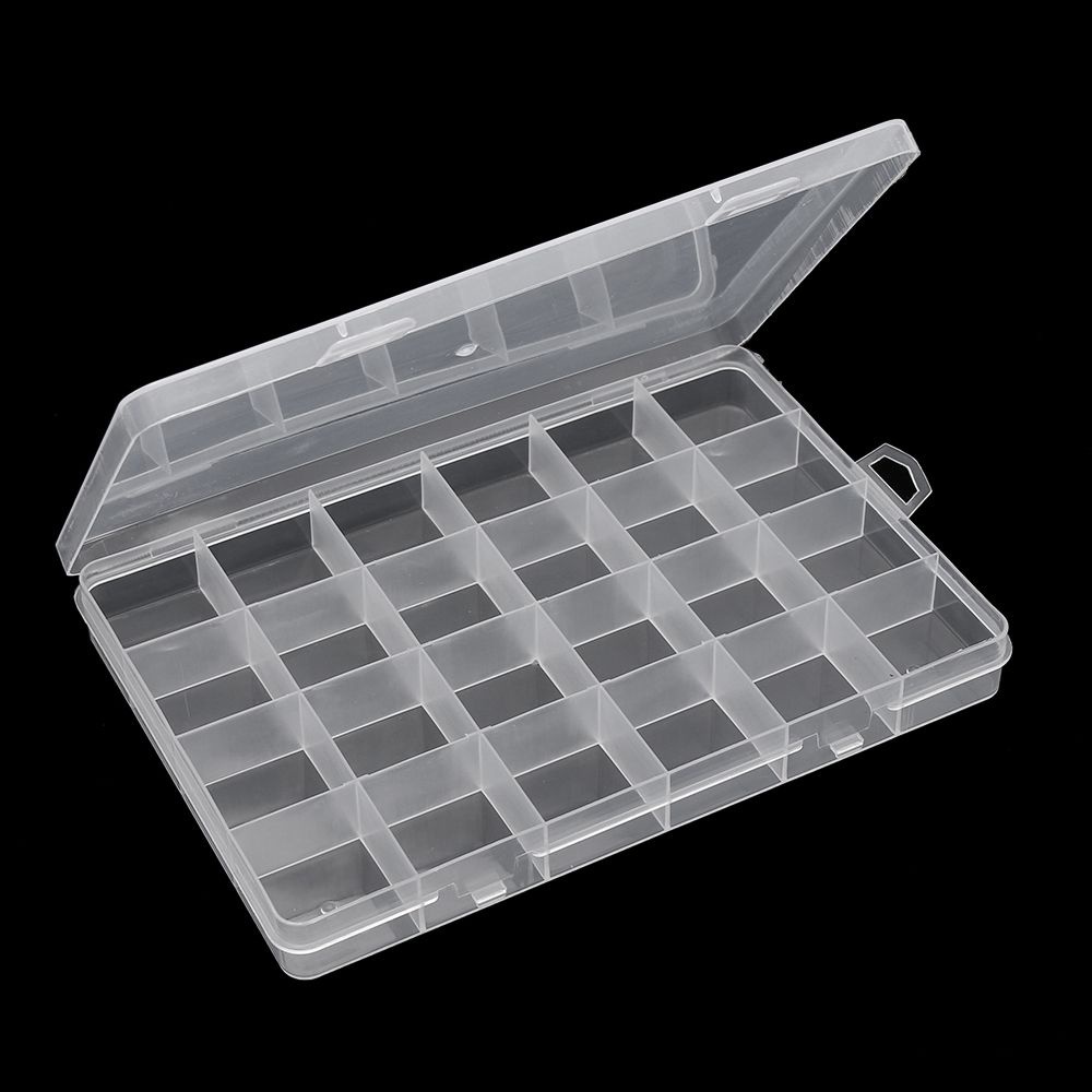 Hộp nhựa 24 ngăn đựng trang sức tiện dụng