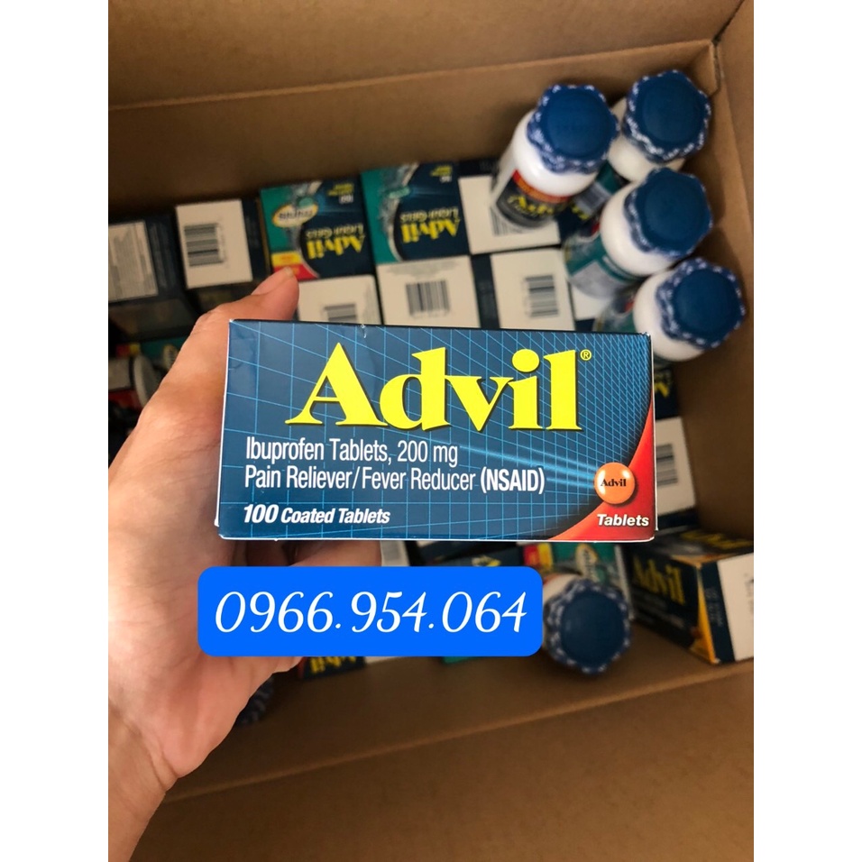 ádvil liqui gels 160 viên mỹ date xa