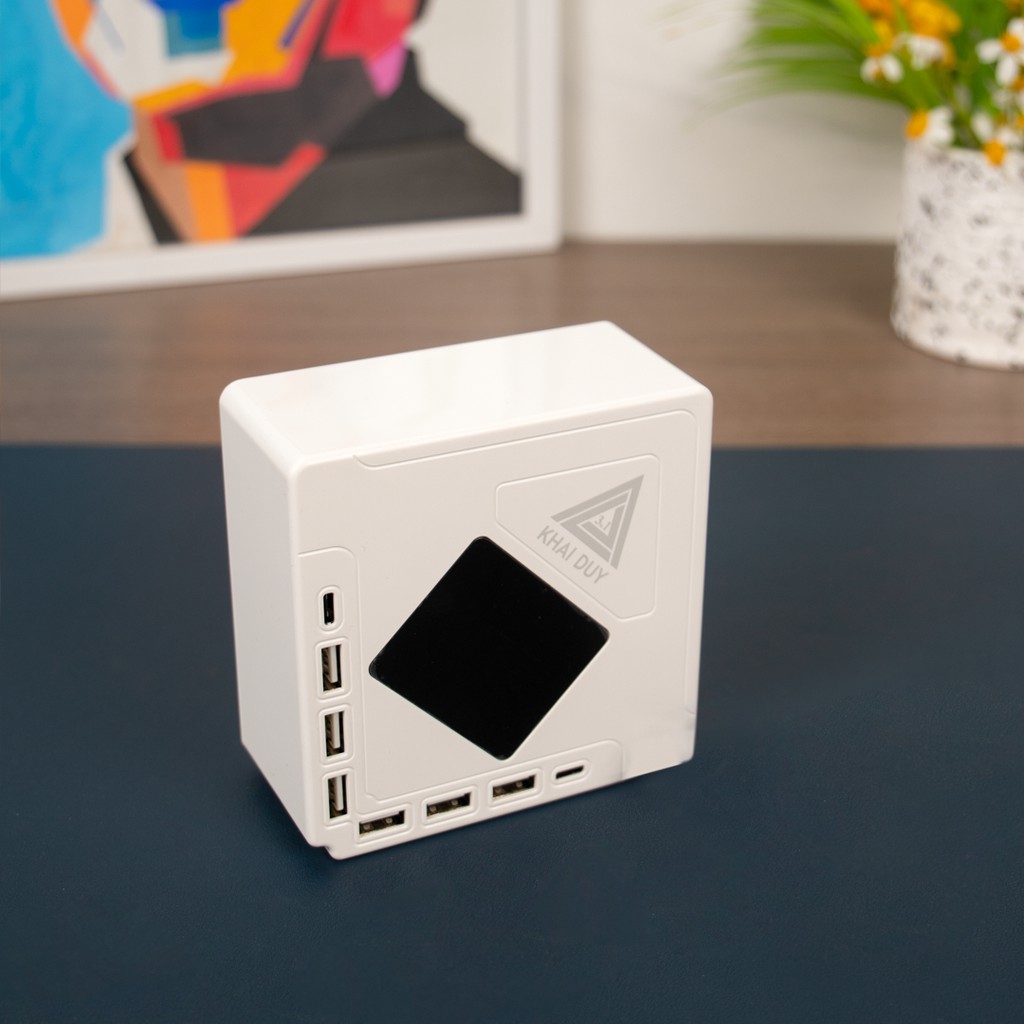 Hub USB 8 Cổng Sạc CDA27 Sạc Siêu Nhanh Tự Động Ngắt Kết Nối Khi Thiết Bị Đầy- Bảo Hành 12 Tháng
