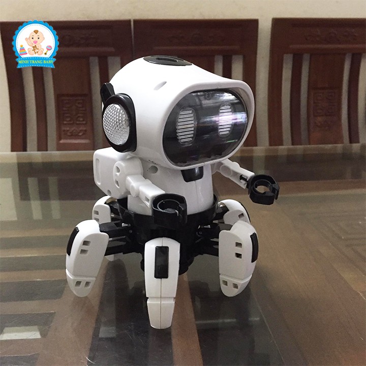 Đồ chơi Robot thông minh xoay 360 độ biết nhảy múa phát nhạc cho bé