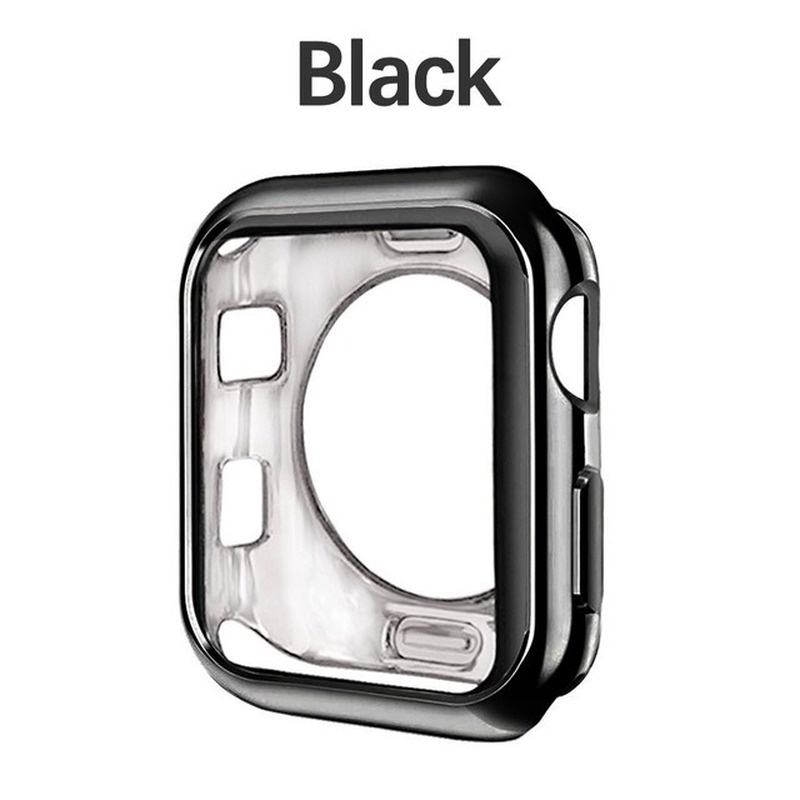 Ốp TPU mạ điện bảo vệ cho đồng hồ thông minh Apple Watch 45 41 40 44 42 38 MM Series 7 6 SE 5 4 3