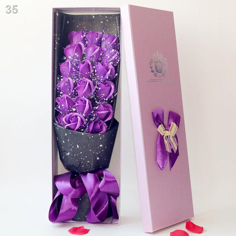O520 món quà tỏ tình gửi tặng bạn gái nhân dịp lễ Sinh nhật yêu đường dài hộp hoa hồng xà phòng