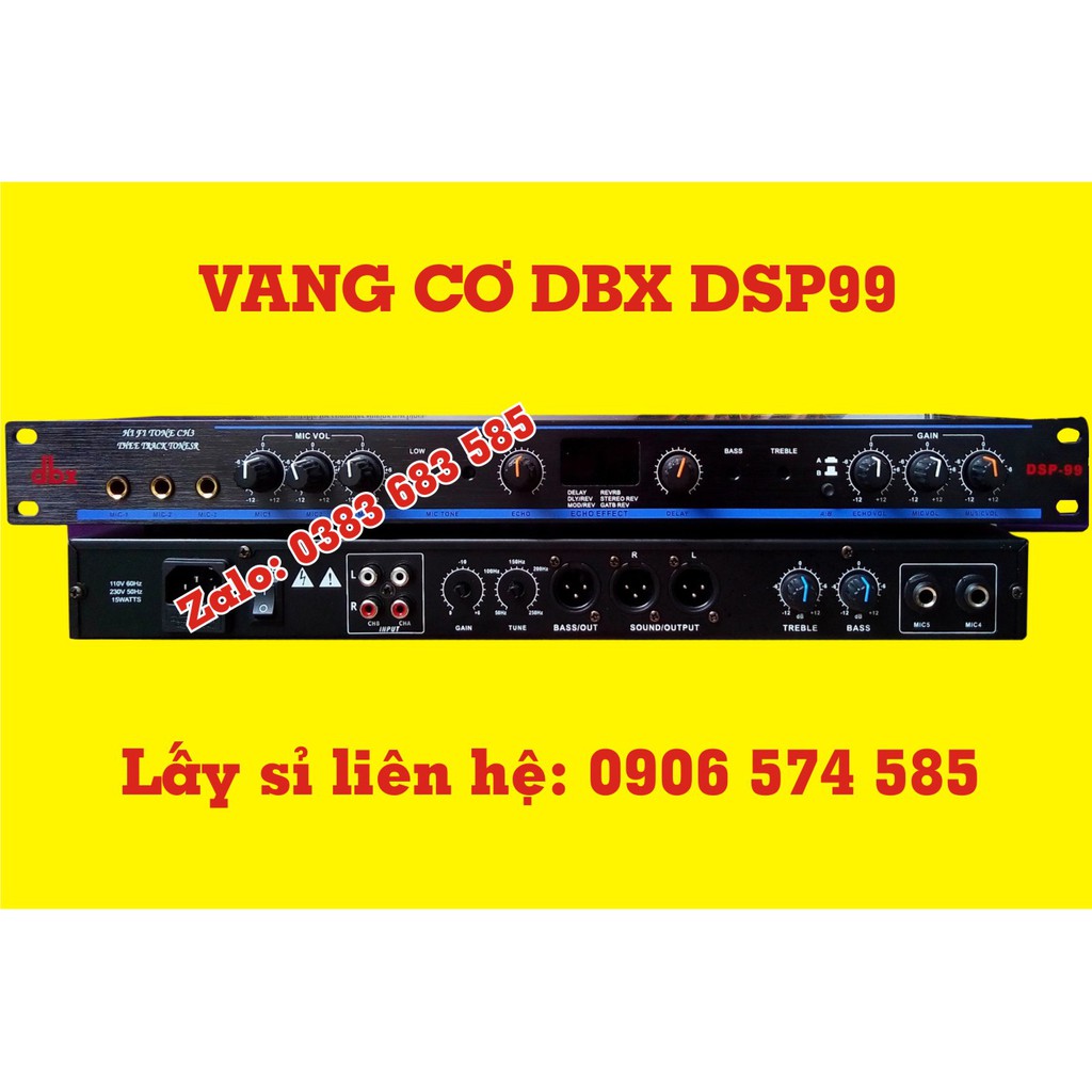 Vang cơ DBX DSP100 - bộ dàn karaoke - micro karaoke gia đình - micro sân khấu -  Vang cơ chống hú