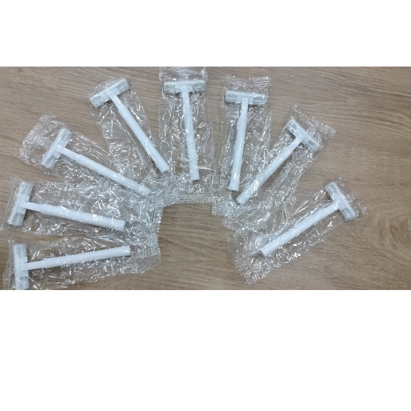 Dao cạo râu, cạo mặt dùng 1 lần, bàn cạo râu siêu bén cao cấp, túi 100 chiếc