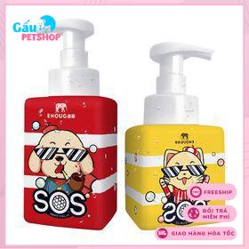 Dầu tắm/ sữa tắm/ xà phòng khô SOS dạng mousse cho chó mèo