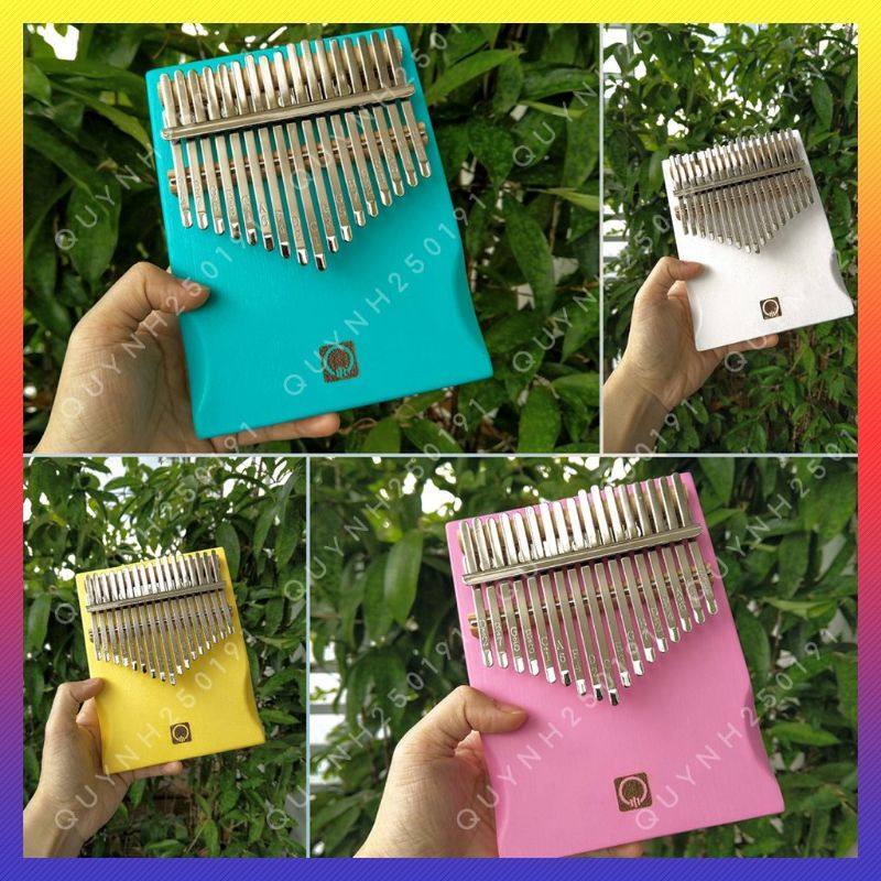 Đàn Kalimba 17 Phím Gỗ cao cấp nhiều màu Sắc tặng phụ kiện - Âm Hay Không Tịt Nốt