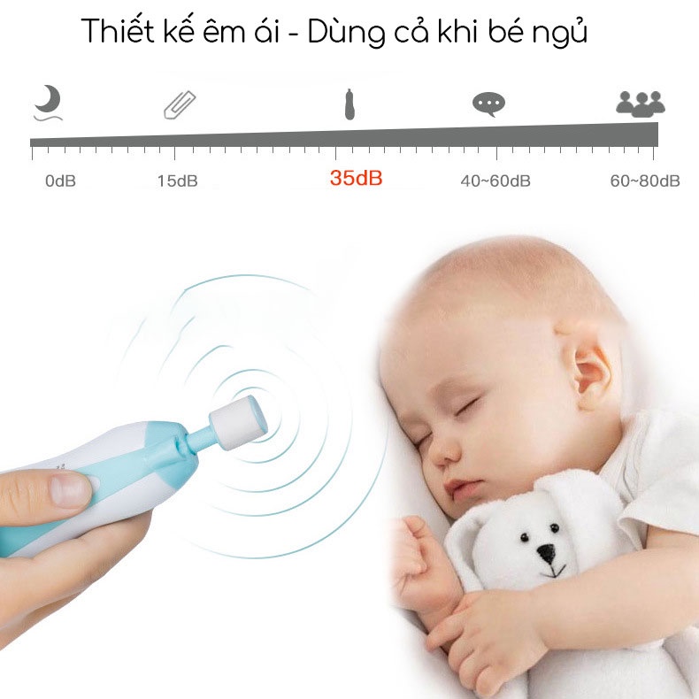 Máy Dũa Móng Tay Cho Bé Cắt Móng Tay An Toàn Cho Trẻ Em Và Người Lớn Bafaby Kids 062