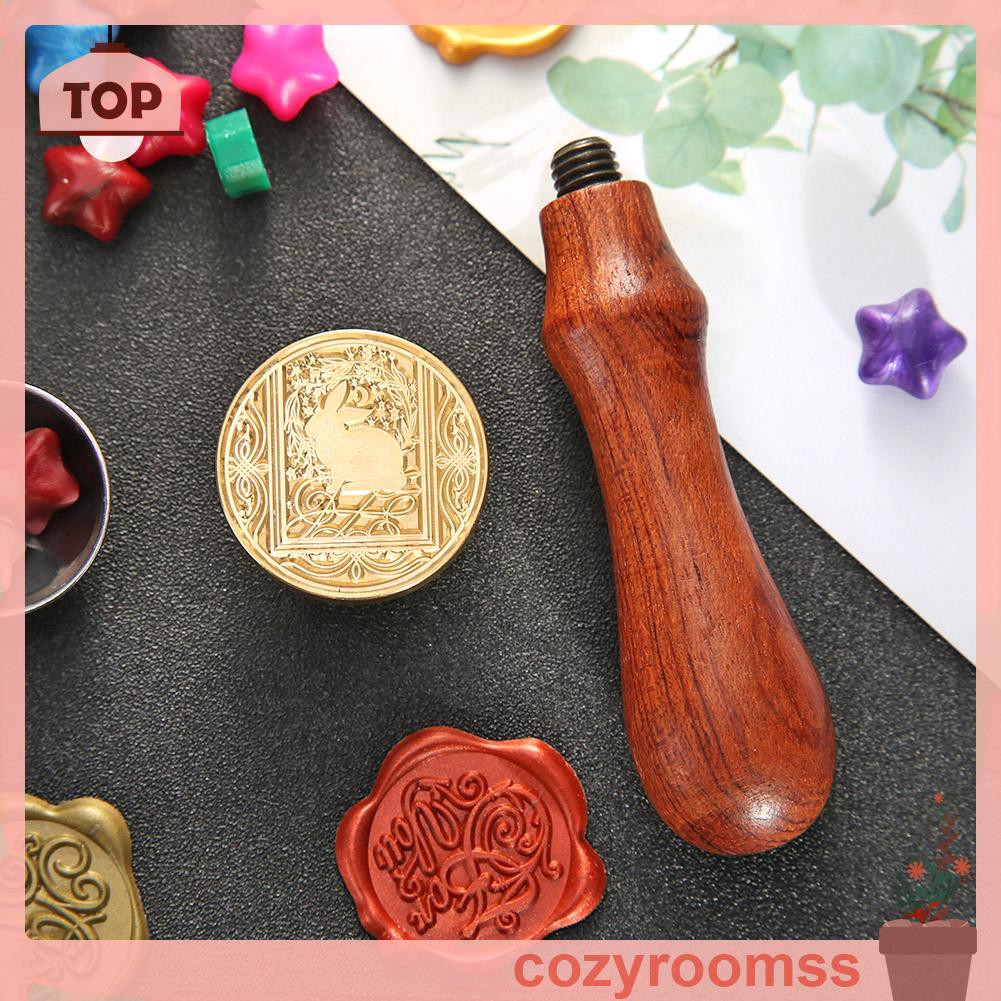Sáp Retro Animal Printed Wax Seal Stamp Fire Painting Stamping Envelopes Cards