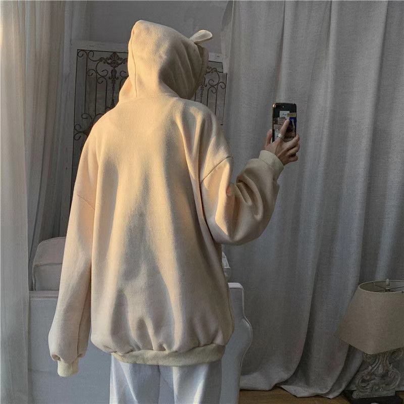 Áo Hoodie Dáng Rộng Có In Hình Gấu Thời Trang Cao Cấp Cho Nam / Nữ 27