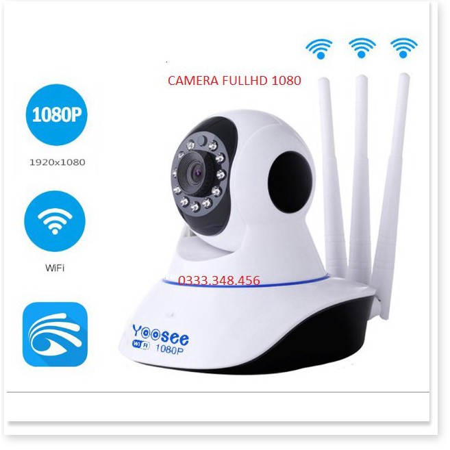 Camera IP YooSee 3 Anten FHD1080P - 2.0mpx (bảo hành 12 tháng)